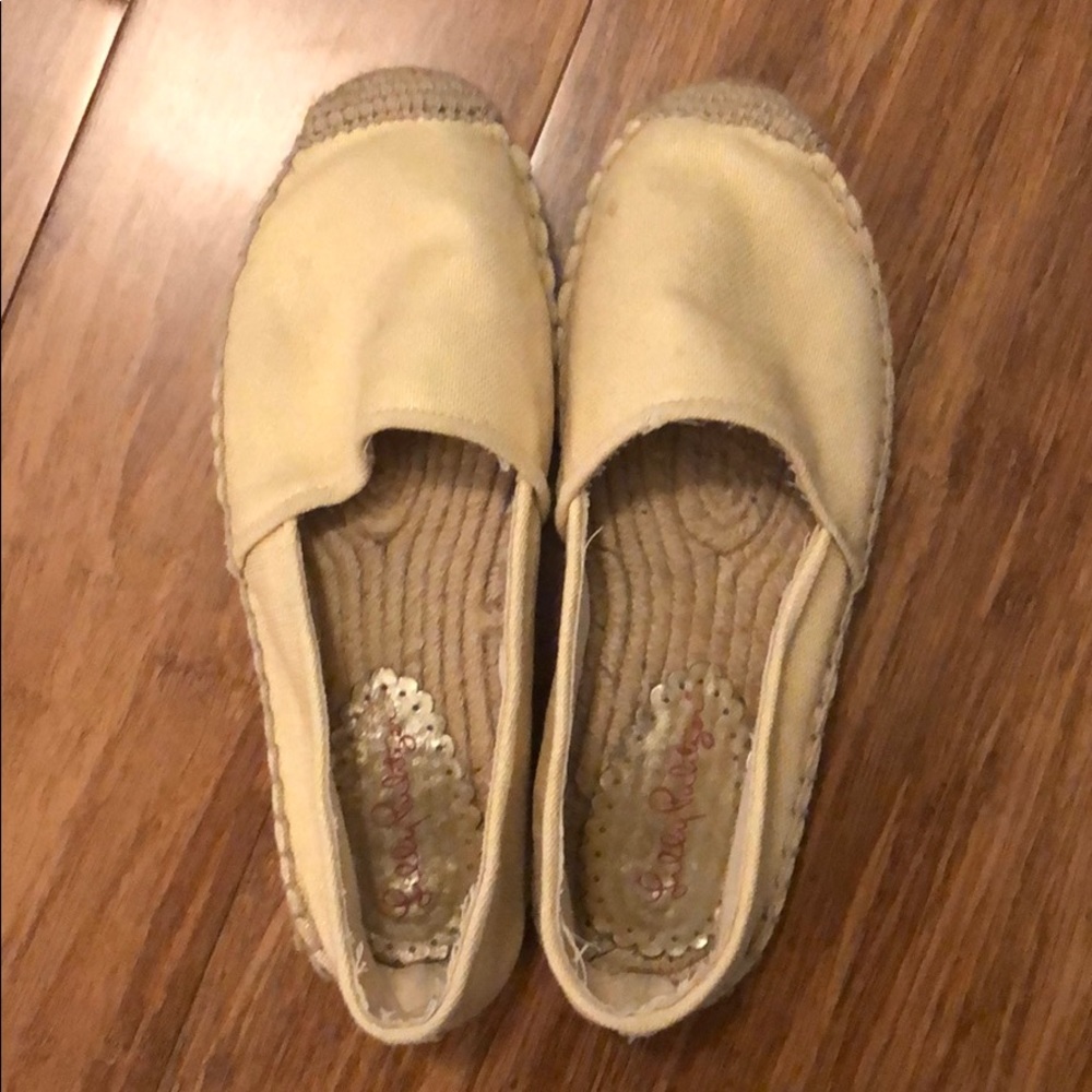 Lilly Pulitzer Gold Espadrilles